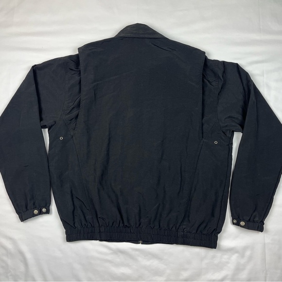 Vtg Arizona Diamondbacks Mens Harrington Windbreaker Jacket Large 90s Black B1 - Picture 2 of 6